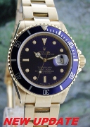 (image for) ROLEX 18K Y/G OYSTER PERPETUAL DATE / BLUE SUBMARINER / 16808